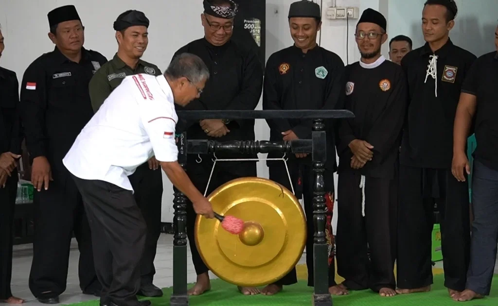 Pembukaan sosialisasi peraturan pertandingan terbaru dan try out atlet pencak silat, di Padepokan PSHT Madiun Cabang Berau, Minggu (6/9/2026). (Dok. Humas PSHT Berau)