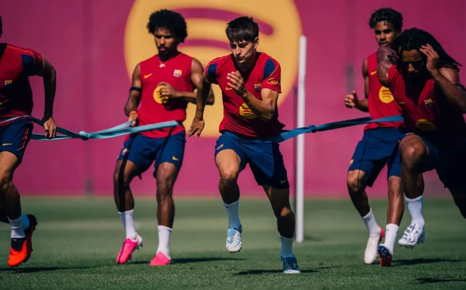 Latihan Skuad Bercelona
