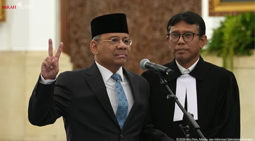 Pelantikan Suahasil Nazara sebagai Menkeu (YouTube/Sekretariat Presiden)