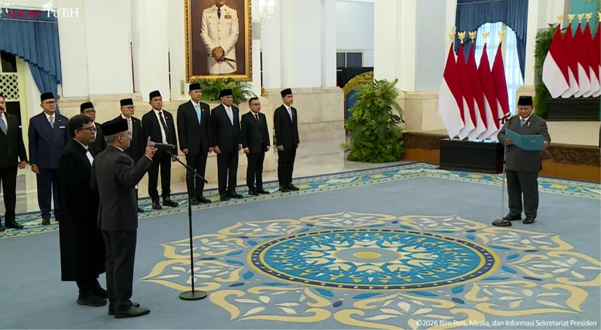 Pelantikan Suahasil Nazara sebagai Menkeu (YouTube/Sekretariat Presiden)