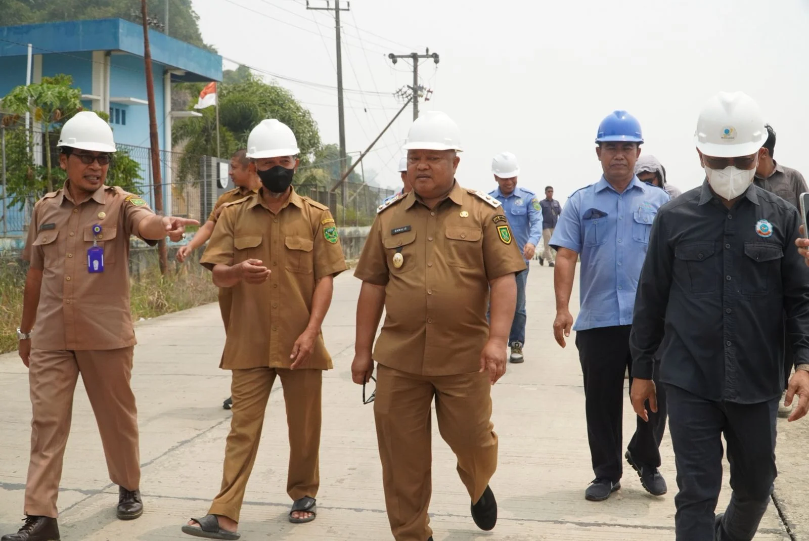 Wakil Bupati Berau, Gamalis, saat melakukan kunjungan ke IPA Gurimbang, Selasa (1/9/2026). (Prokopim)