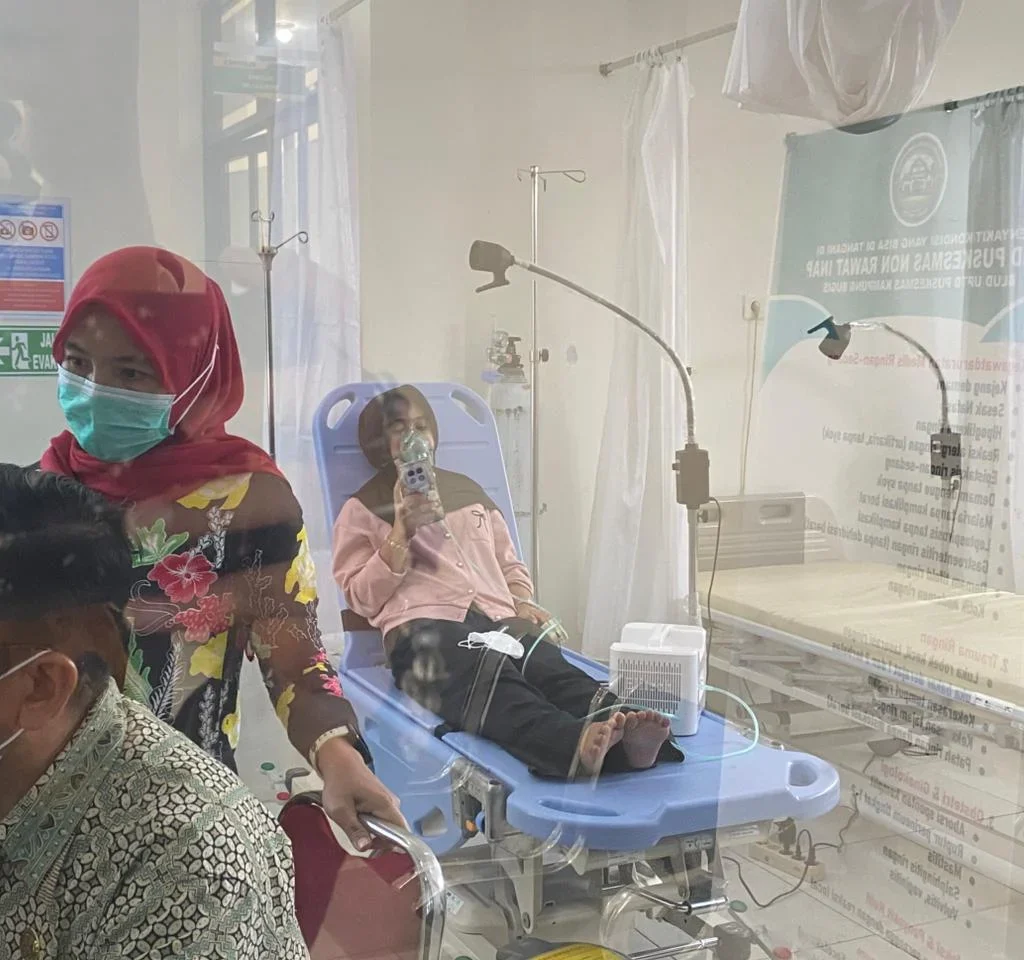 Pasien di Puskesmas Kampung Bugis, Kecamatan Tanjung Redeb. (Diva/BT)