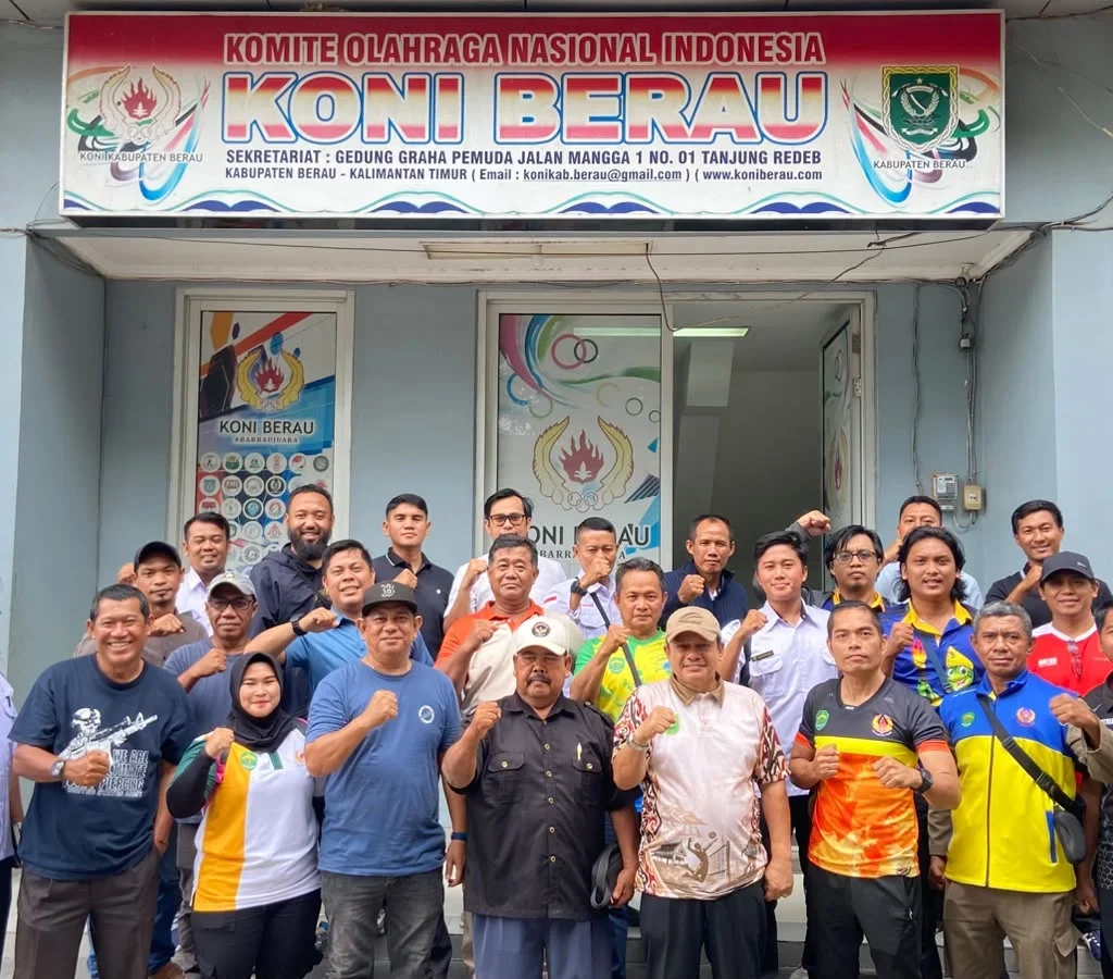 KONI Berau usai rapat koordinasi terkait Porprov Kaltim 2026 bersama seluruh cabang olahraga, Rabu (16/9/2026).