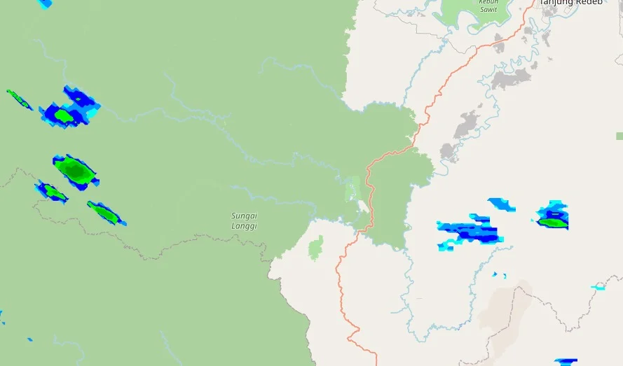 Citra satelit kondisi awan di langit Berau. (BMKG Stamet Kalimarau)