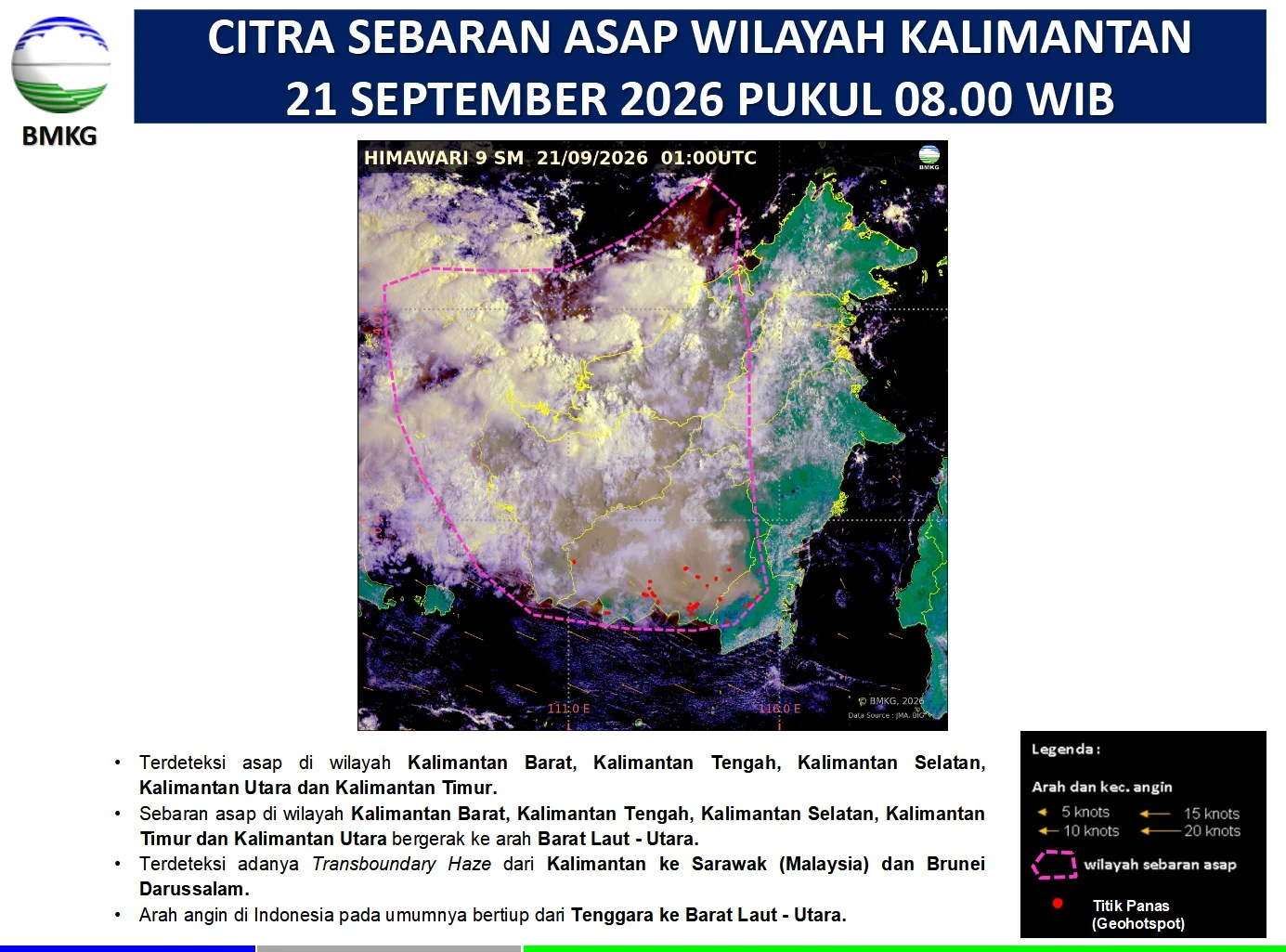 Hujan Deras Turun, Kabut Asap Berau Berangsur Hilang