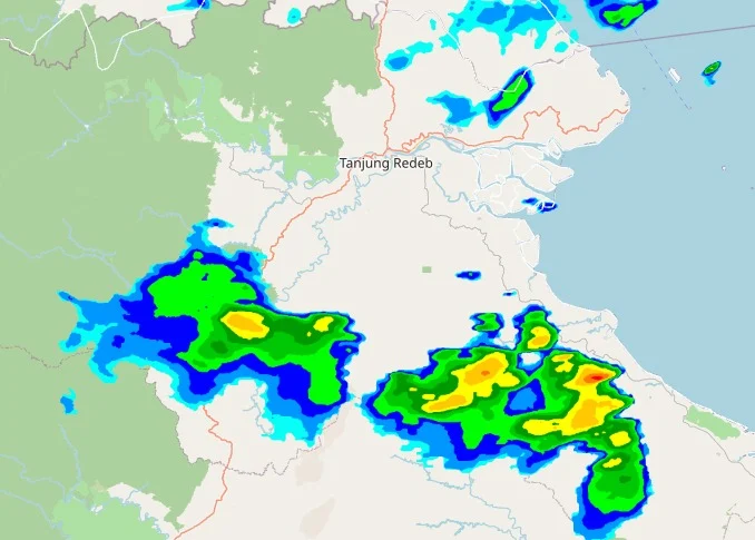 Data cuaca dari citra satelit BMKG Stamet Kalimarau. (BMKG Stamet Kalimarau)