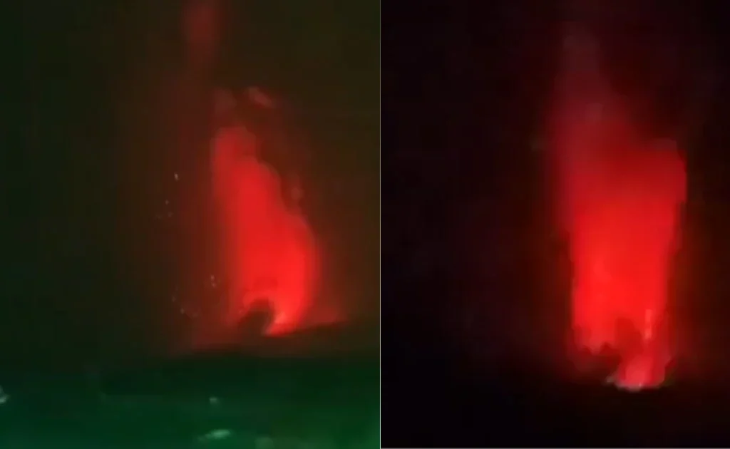 Erupsi Gunung Anak Krakatau (X/@bydesone)