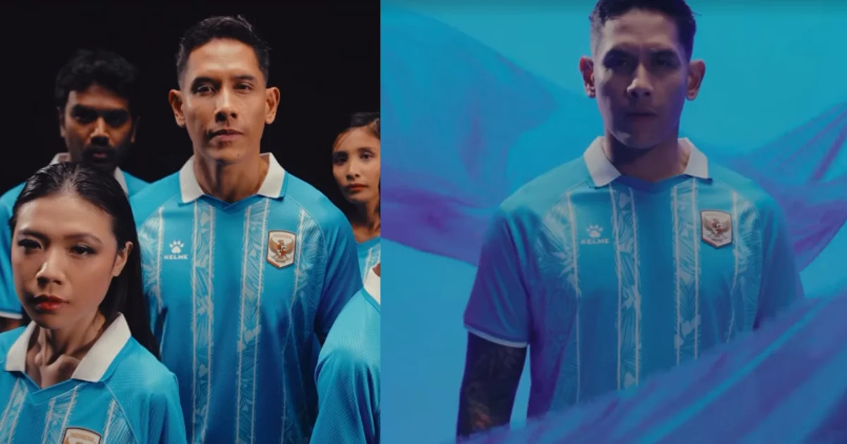 Kelme Luncurkan Jersey Third Warna Biru Timnas Indonesia: Segini Harganya
