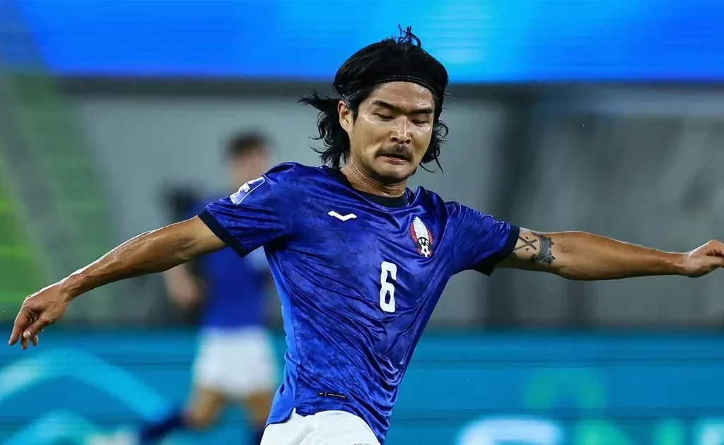 Pemain Timnas Kamboja Yudai Ogawa yang juga naturalisasi asal Jepang (fifa.com)