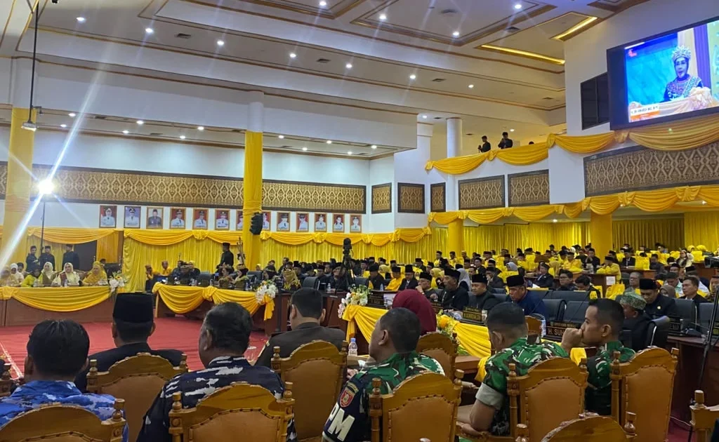 Suasana rapat paripurna DPRD Berau peringati HUT Berau (Diva/BT)