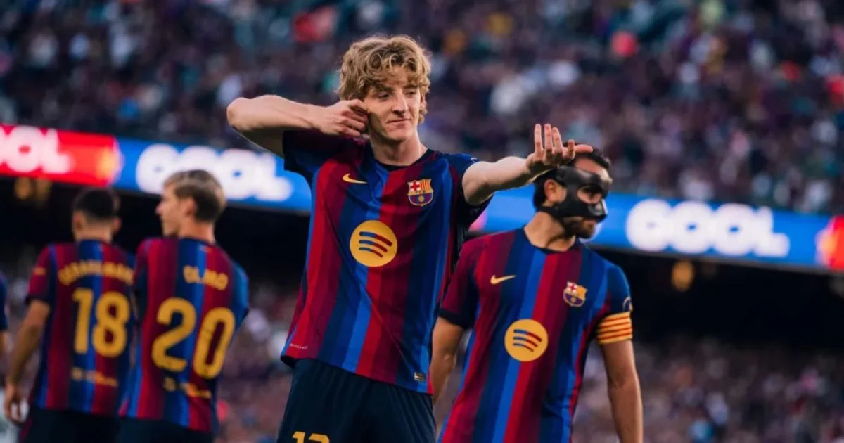 Anthony Gordon dalam Catatan 34 Gol Barcelona dari 8 Laga La Liga