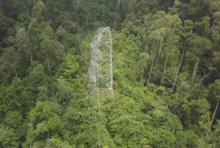 Tower Transmisi 150 kV PLN Roboh, Warga Berau Sabar Terdampak Pemadaman Listrik