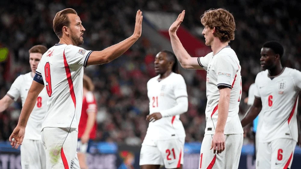 Skuad timnas Inggris, UEFA Nations League. (x/@GamemaniaSport)