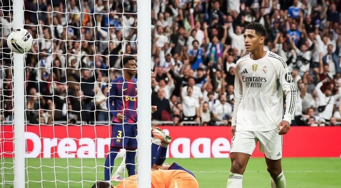 Penampilan Jude Bellingham di El Clasico 2025 lalu. (x/@MadridXtra)