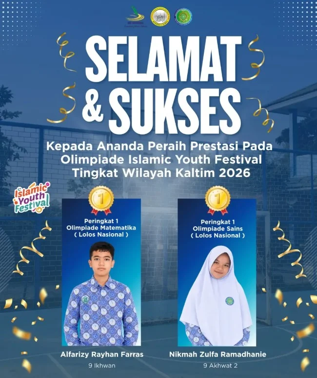 Apresiasi SMP IT Ahs Shohwah kepada para juara Islamic Youth Festival Kalimantan Timur 2026. (IG: @smpit_ashshohwah)