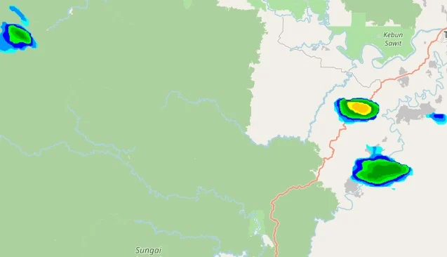 Update prakiraan cuaca BMKG Stamet Kalimarau melalui citra satelit. (BMKG Stamet Kalimarau)