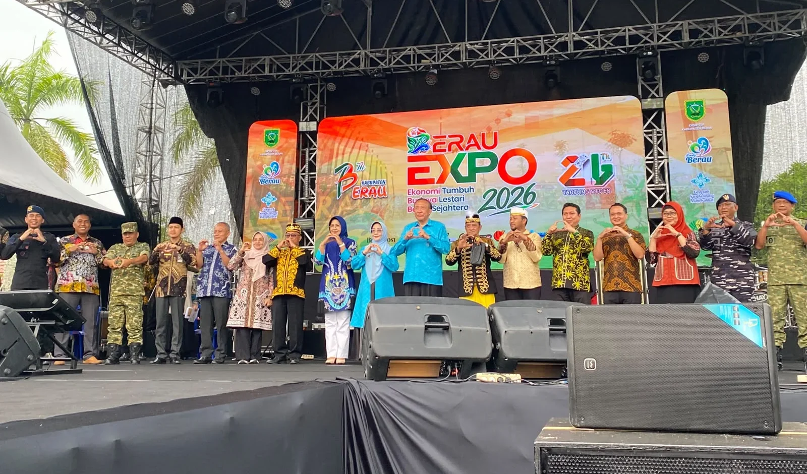 Pembukaan Berau Expo 2026 di GOR Pemuda, Tanjung Redeb, Jumat (16/10/2026). (Diva/BT)