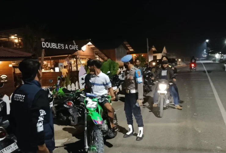 Ciptakan Situasi Kondusif, Polsek Talisayan Gelar Patroli dan Jaring 12 Sepeda Motor Knalpot Brong