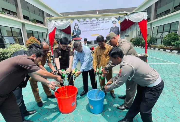 Didominasi Kasus Narkotika, Kejaksaan Negeri Berau Musnahkan Barang Bukti 37 Perkara Tindak Pidana