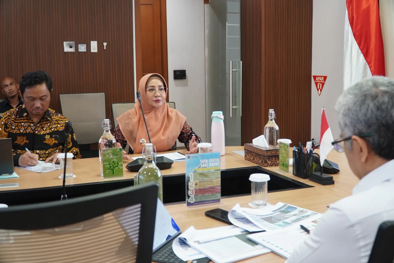 Bupati Berau, Sri Juniarsih Mas, saat audiensi dengan Plt Direktur Jenderal Perhubungan Laut Kementerian Perhubungan, Lollan Andy Sutomo Panjaitan, di Jakarta, Rabu (21/10/2026).