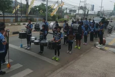 Jelang Porprov Kaltim 2026, Drum Band Berau Latihan Simulasi 8 Kilometer