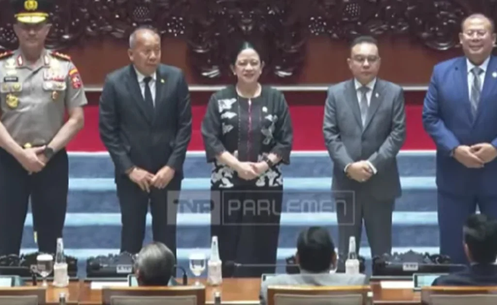 Komjen Suyudi Ario Seto dalam rapat paripurna DPR RI (YouTube/TV Parlemen)