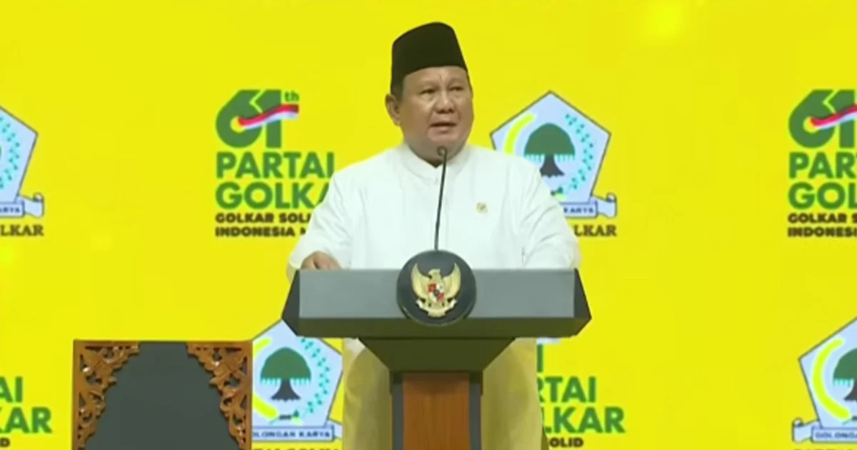 Pilpres 2029 Mulai Menghangat, Golkar Resmi Tetapkan Prabowo Jadi Capres