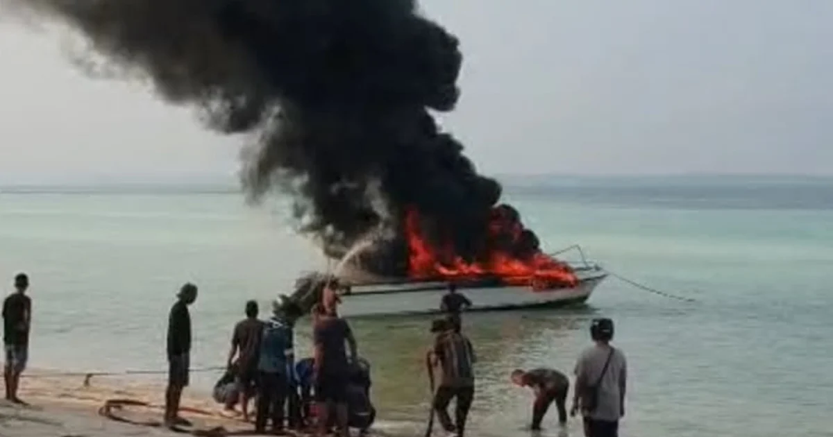 Kronologi Speedboat Naura Meledak dan Hangus Terbakar di Maratua Berau